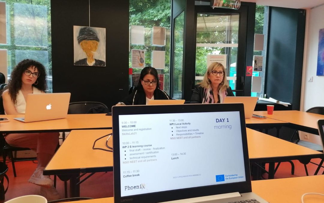 Phoenix Revitalisation of Creativity Sector in the Post-Covid Era Erasmus+ Project transnational meeting Paris 1-2 July 2023